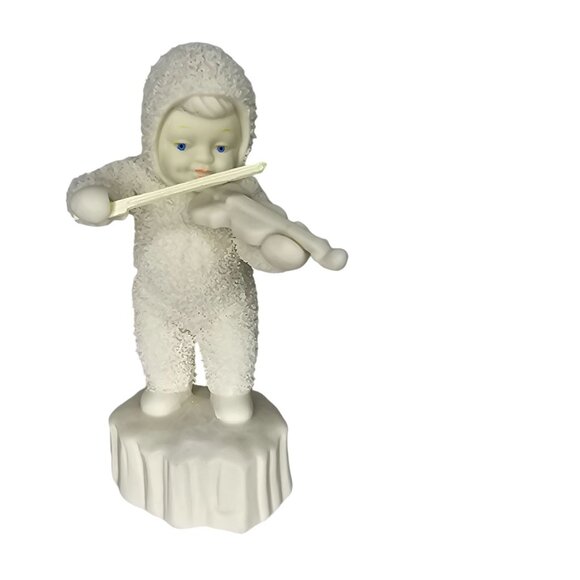 Vintage department 56 Porcelain Angel Playing Violin Figurine Collectible - Picture 3 of 9